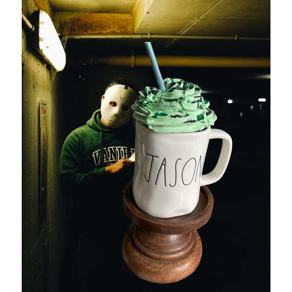 Faux Jason green topper |Mini marshmallows | Tired tray decor| Halloween decor - Picture 7 of 13